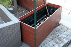 DIY bamboo containers cold tar