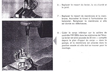Rebuilt VW Beetle 36hp fuel pump