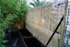 bacs bambous fabrication DIY brise vue