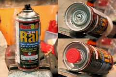 Two components epoxy spray can