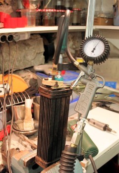 VW pied moulé radiateur