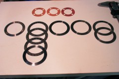 VW pied moulé rondelles calage jeu vilebrequin