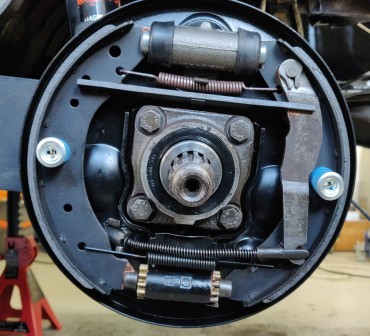 frein arrière droit après refection