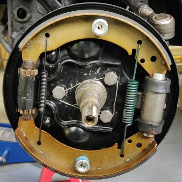 Frein avant gauche terminé